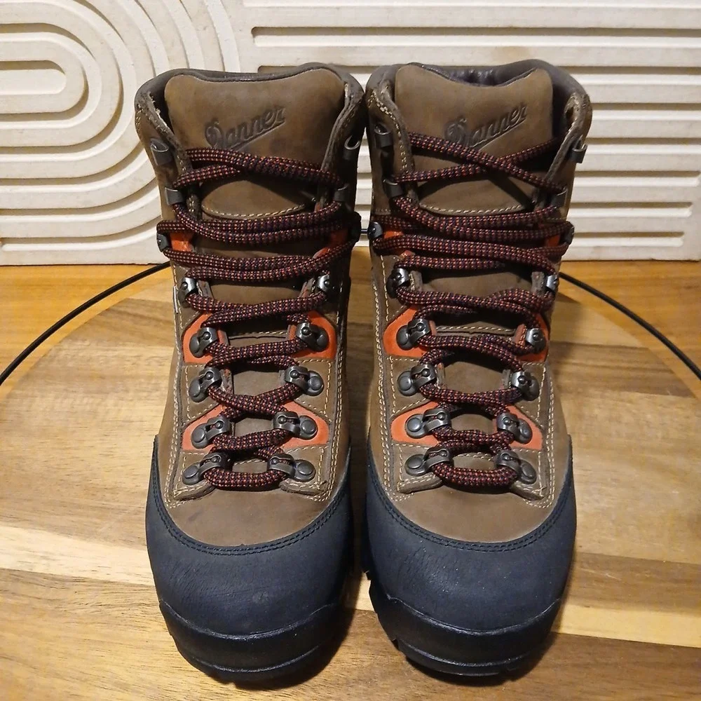 Danner Brown Leather Expedition GTX Womens Sz 10 Hiking Gore-Tex Vibram Boots